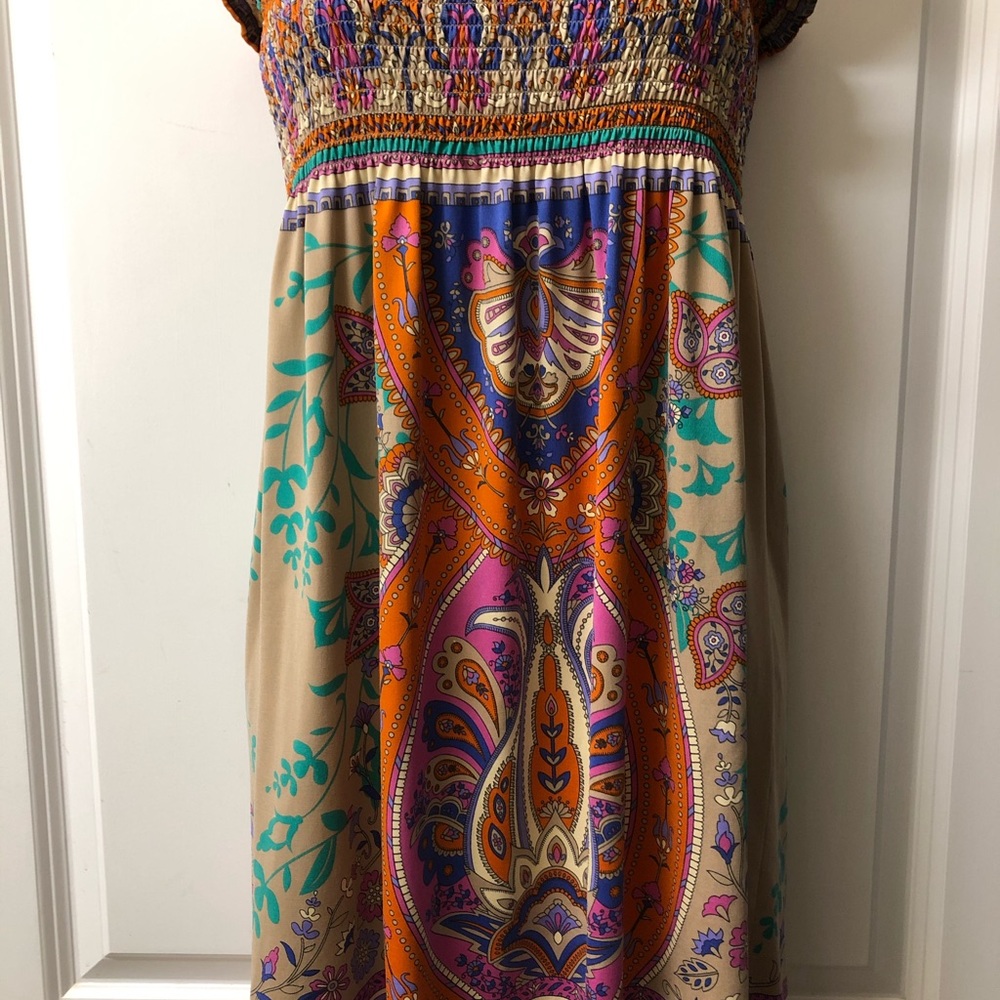 Yahada Multi-color Sundress Size Medium - Picture 3 of 8